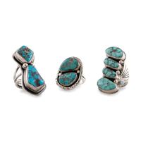 Sterling Silver and Turquoise Rings