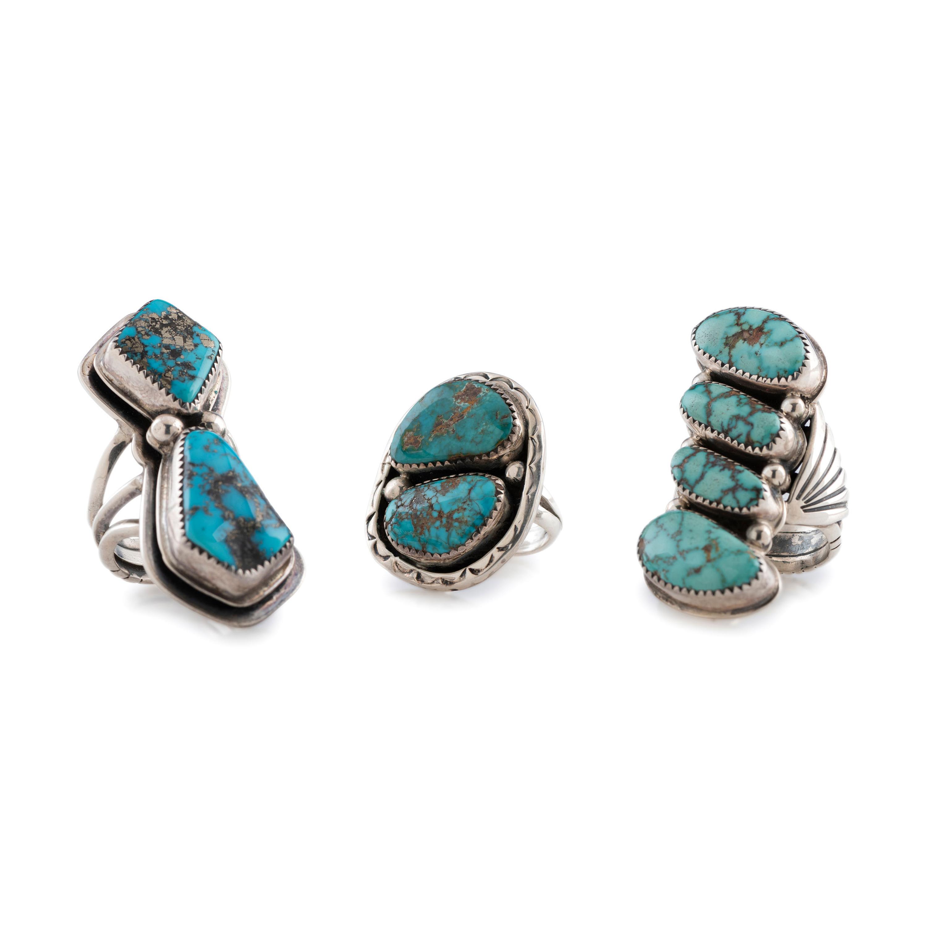 Sterling Silver and Turquoise Rings