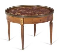 A Louis XVI Style Gilt Metal Mounted Low Table