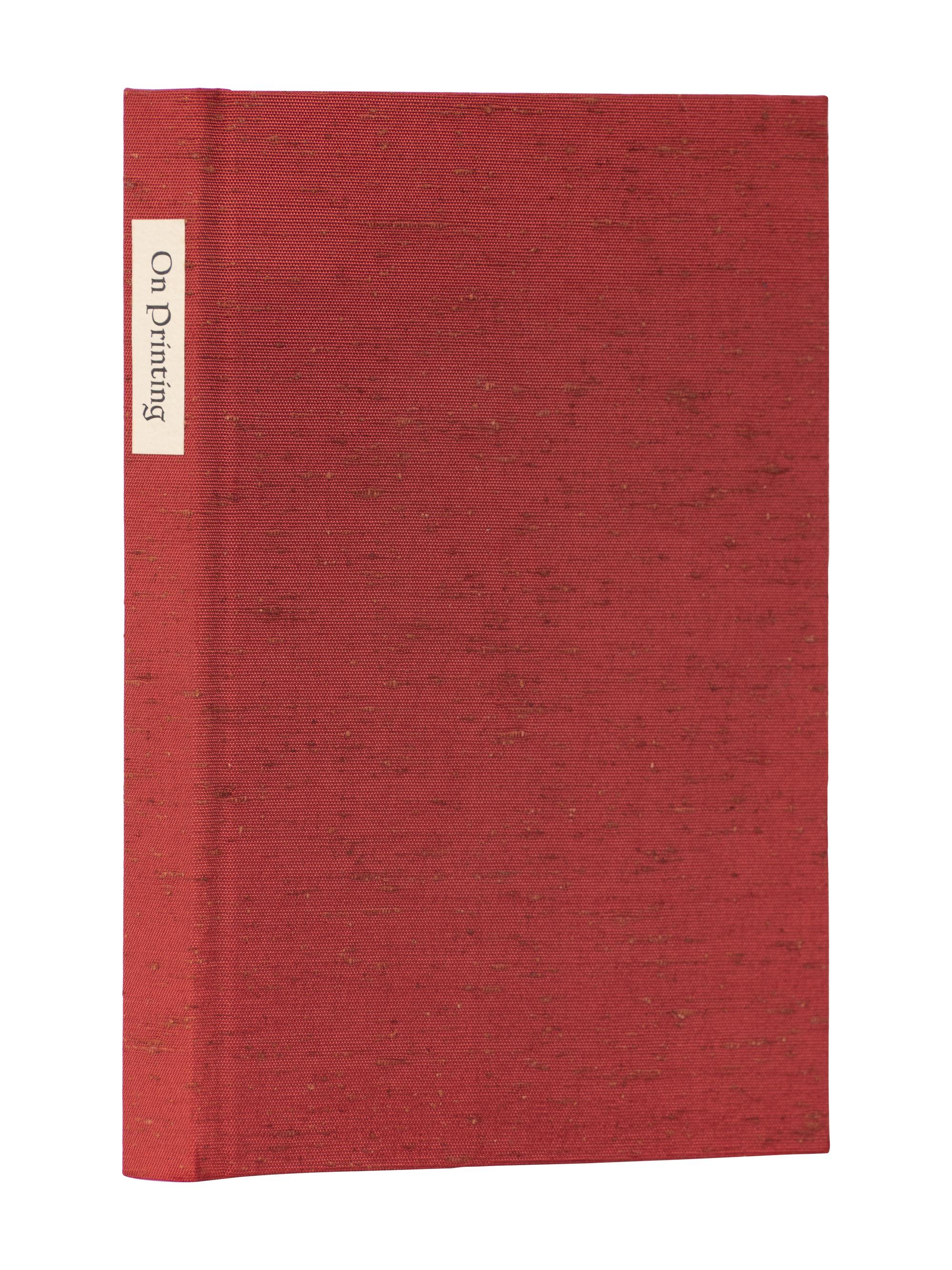 [BOOK CLUB OF CALIFORNIA]. EVERSON, William (1912-1994). On Printing. San Francisco: The Book Club of California, 1992.