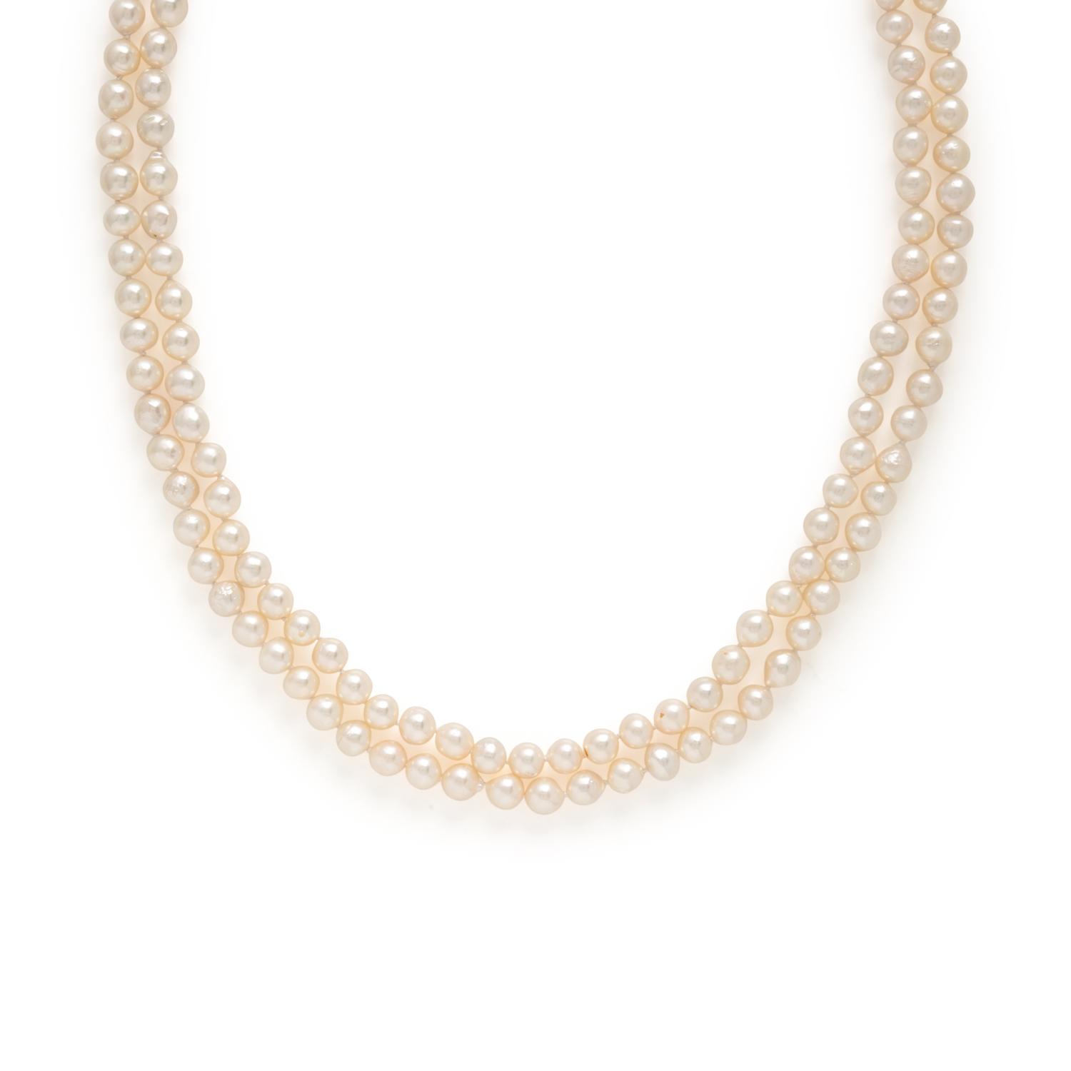 Cultured Pearl Necklace and Bracelet