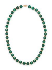 MALACHITE BEAD NECKLACE