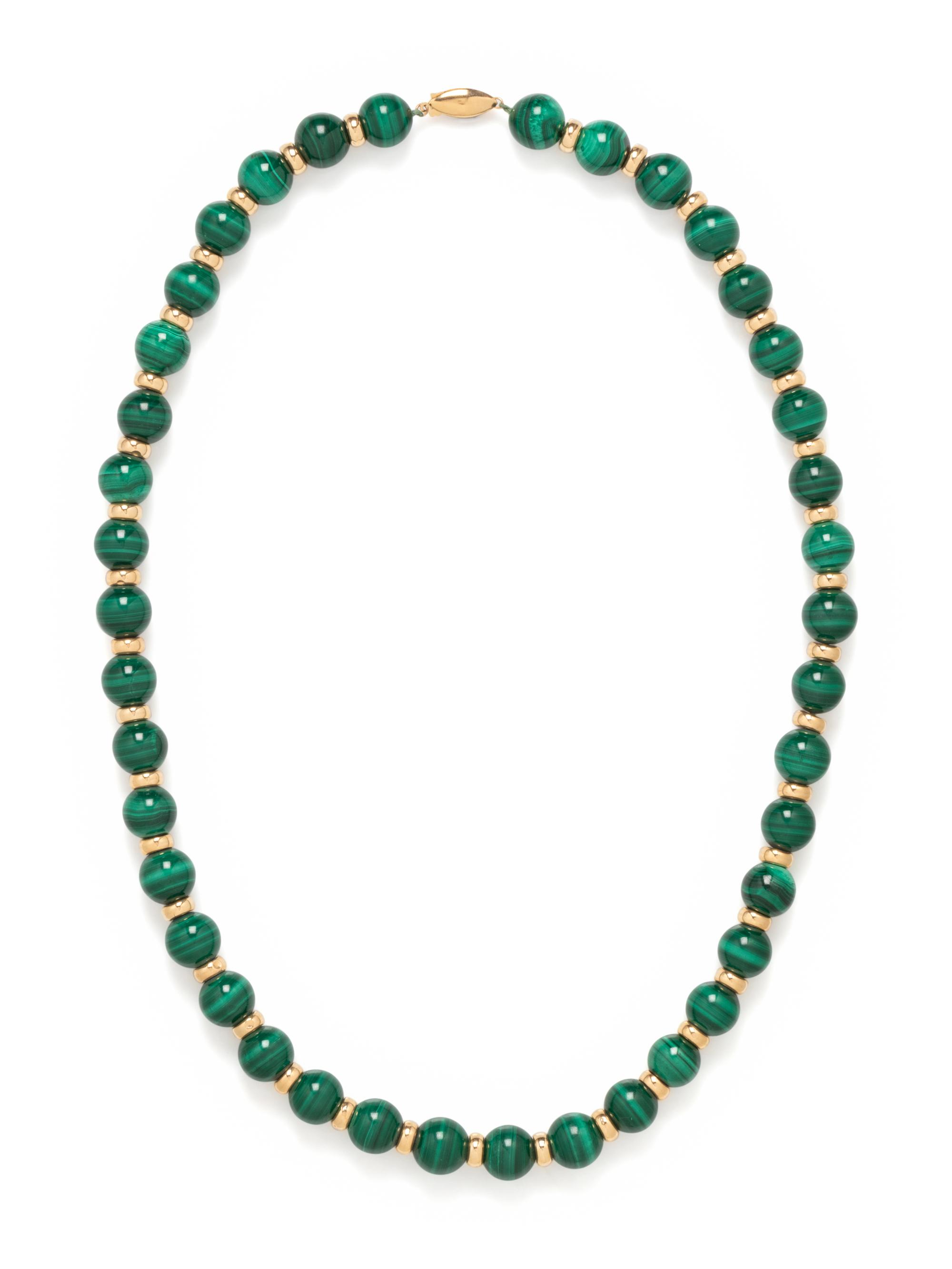 MALACHITE BEAD NECKLACE