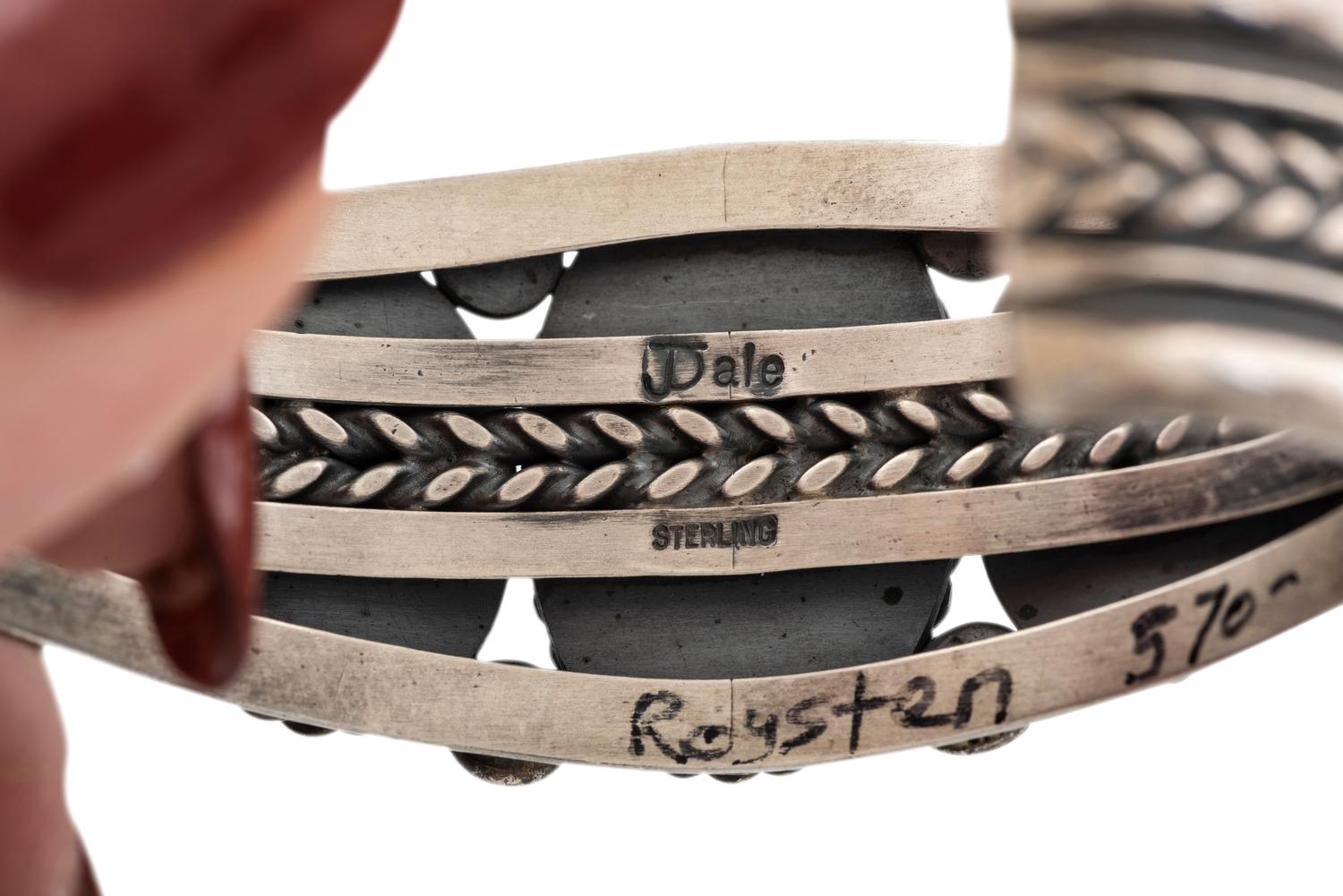Sterling Silver and Royston Turquoise Cuff Bracelet