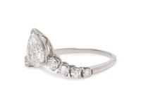 A Platinum and Diamond Ring,