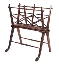 A George III Style Mahogany Folio Stand, Height 42 1/2 inches.