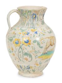 A Spanish Talavera Faience Pitcher