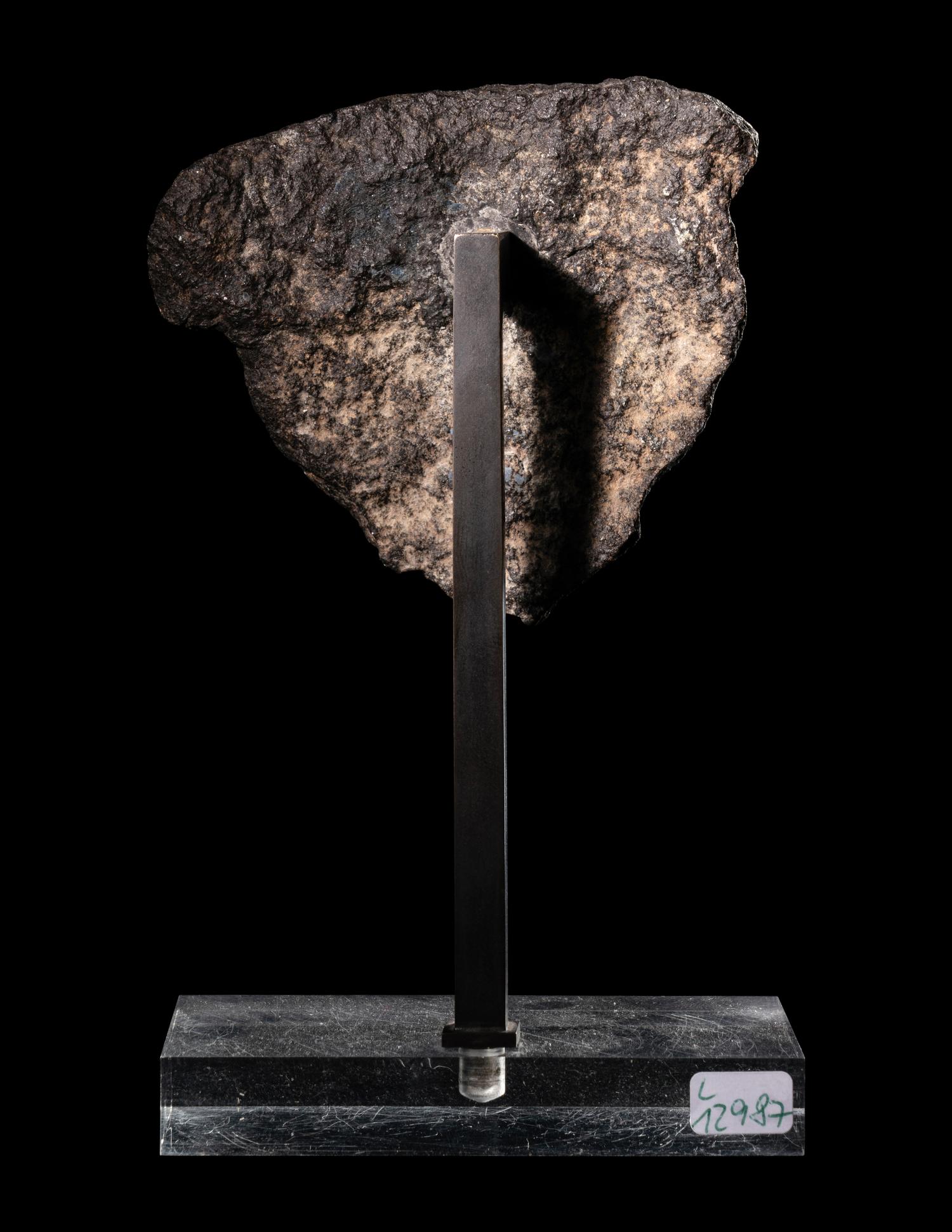 An Egyptian Basalt Falcon Face Fragment