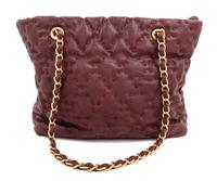 A Chanel Burgundy Caviar Quilted Wild Stitch Tote, 10.5" H x 12.5" W x 5" D; Strap drop: