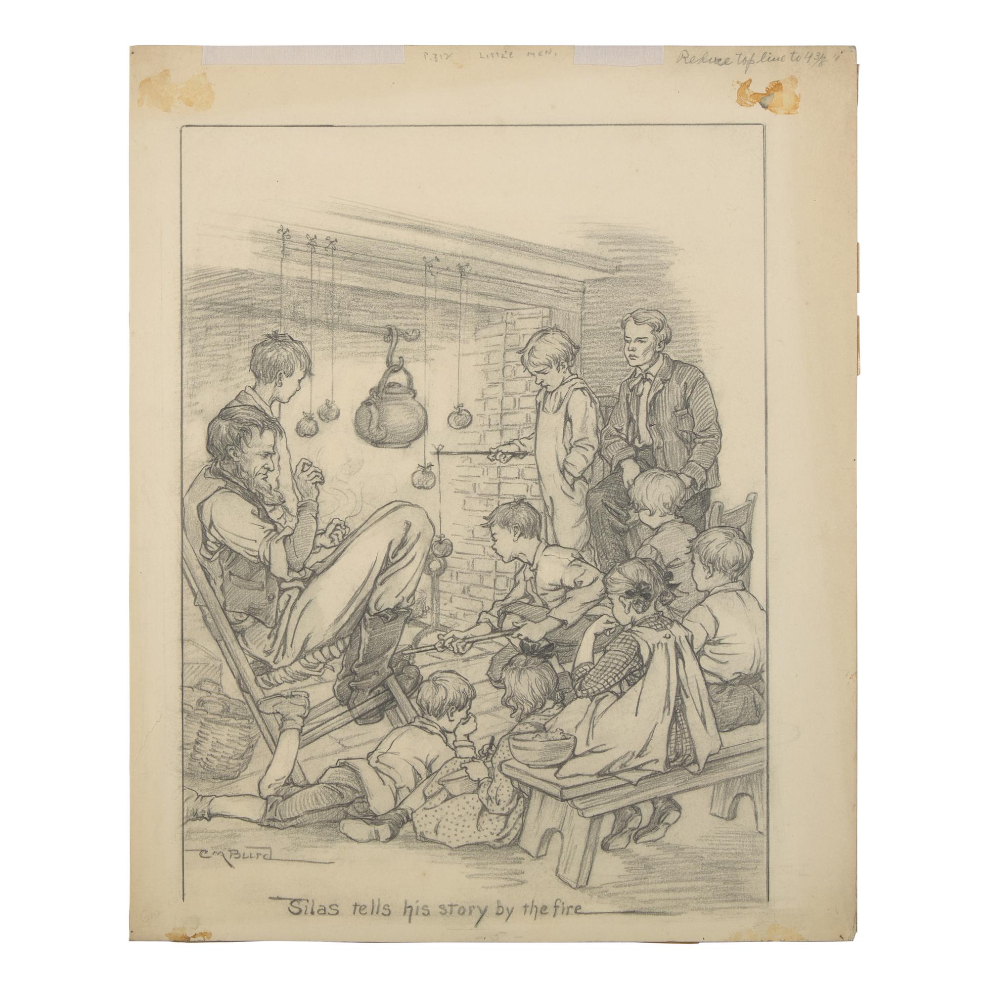 Little Men, Silas Tells His Story by the Fire, 1928 ; Together with Four Other Works (Five Works Total)