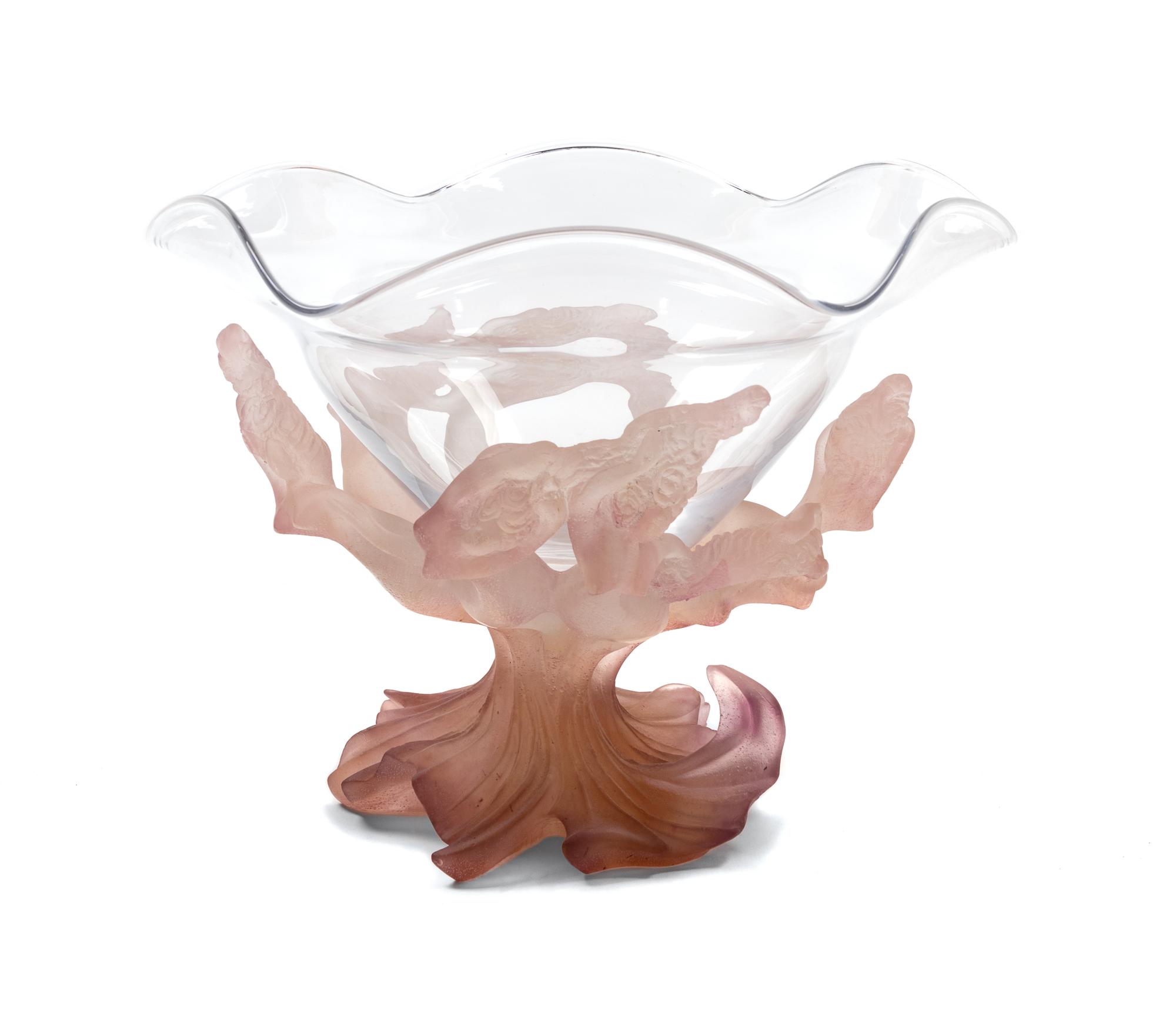 A Daum Pate-de-Verre Center Bowl