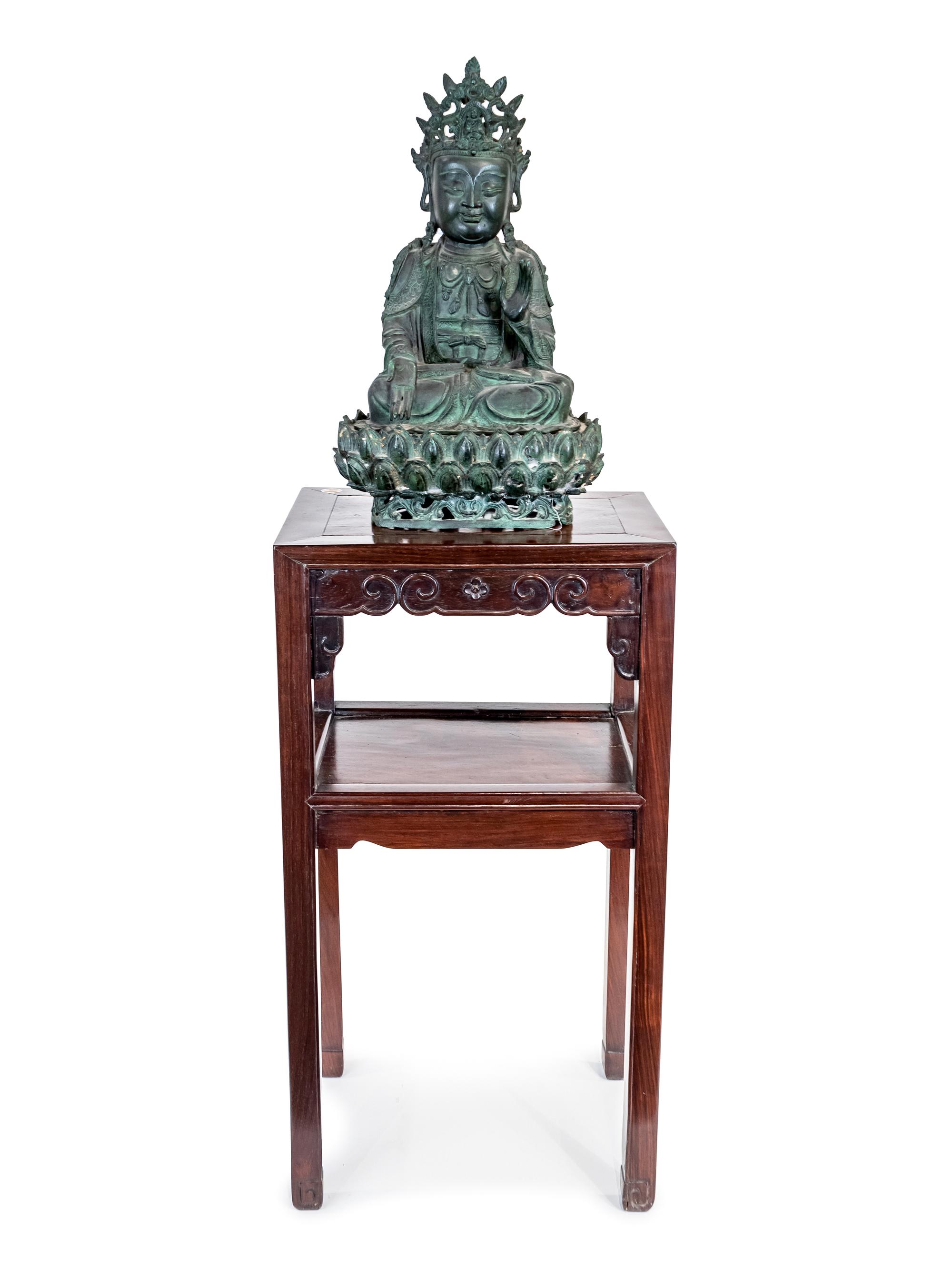 A Ming Style Bronze Figure of Guanyin