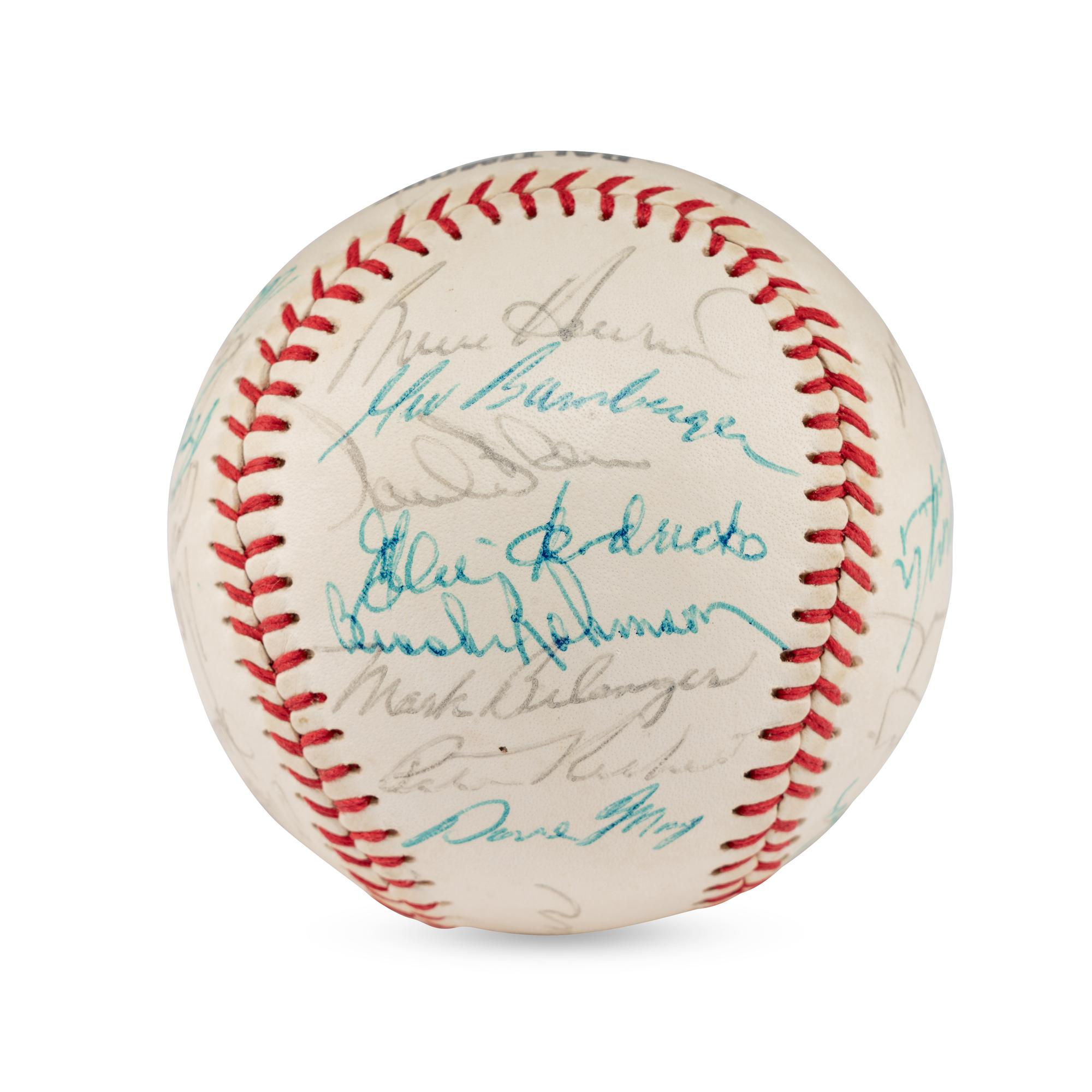 A 1968 Baltimore Orioles Team Signed Autograph Baseball