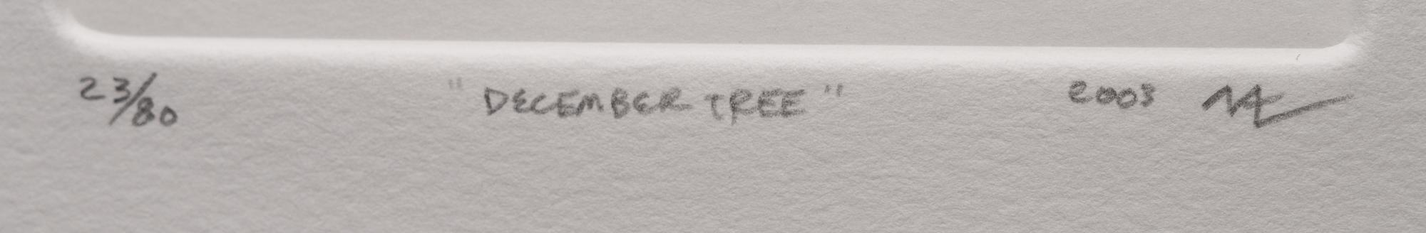 A group of three prints (Untitled; Untitled, 2008; December Tree 2003; Peace Love Hope and Joy, 2004)