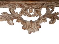 A Louis XV Cerused Oak Console with Marble Top