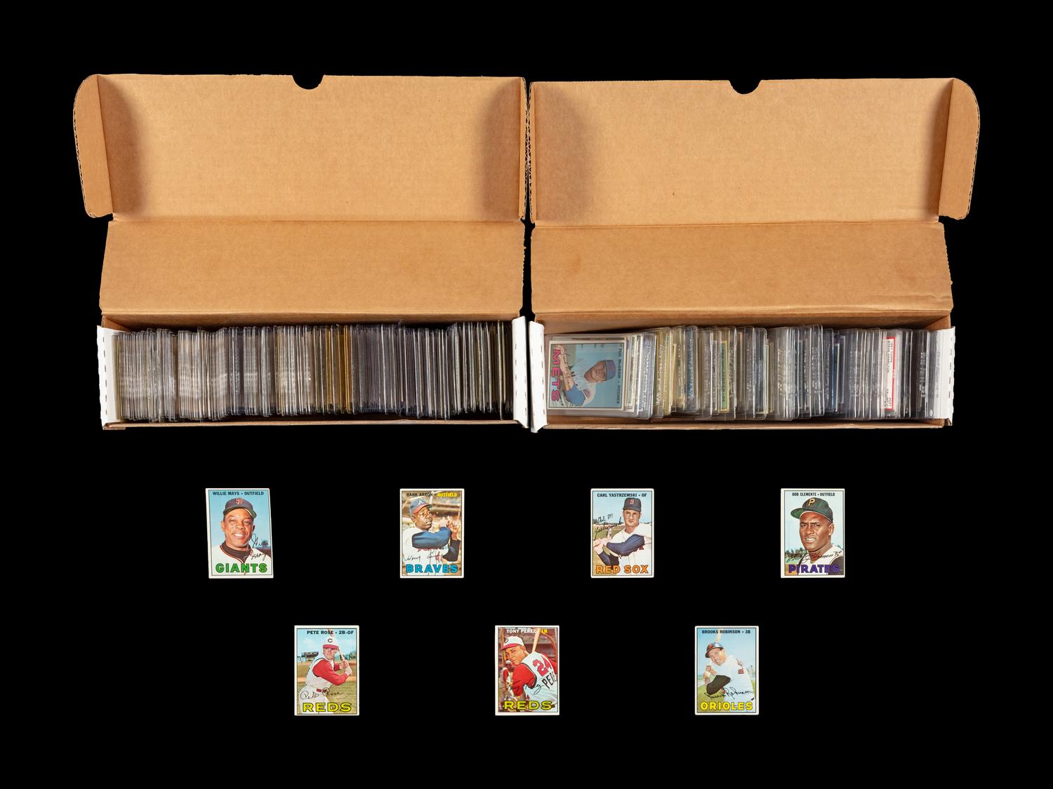 A Near Set of 1967 Topps Baseball Cards (598/609)
