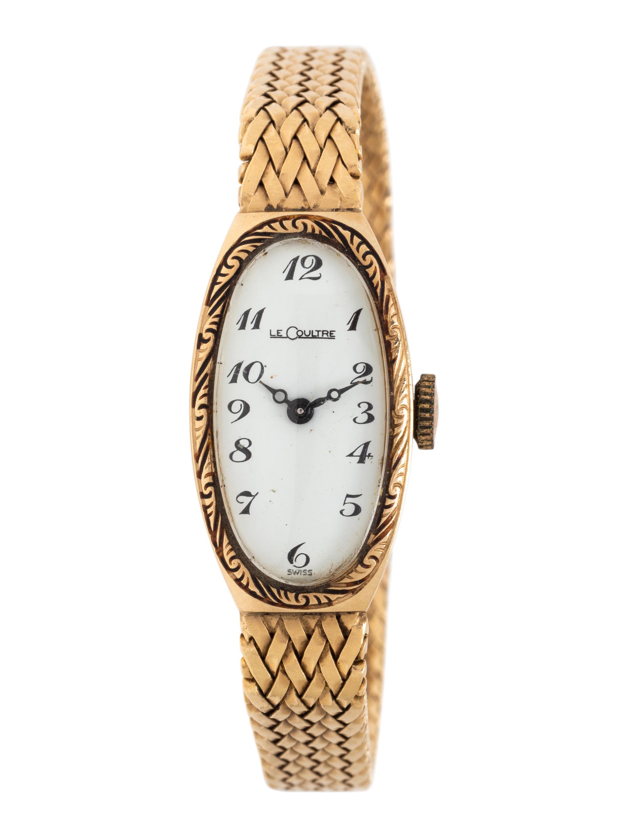 LeCOULTRE, 14K YELLOW GOLD WRISTWATCH