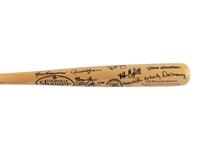 A 1982 Milwaukee Brewers American League Champions Team Signed Autograph Bat