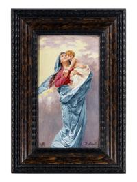 An Italian Painted Porcelain Plaque