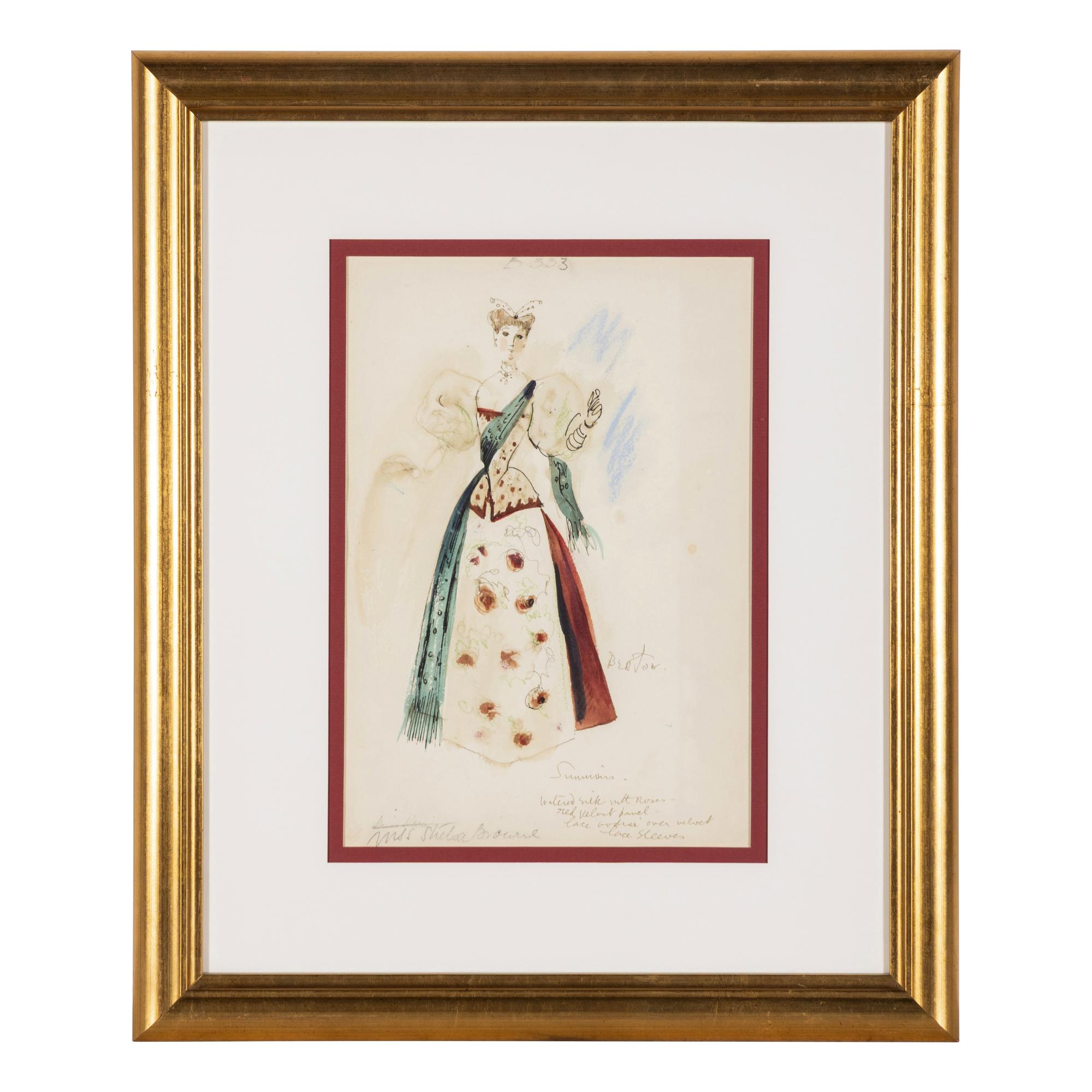 Cecil Beaton (British, 1904-1980) — Costume Sketch