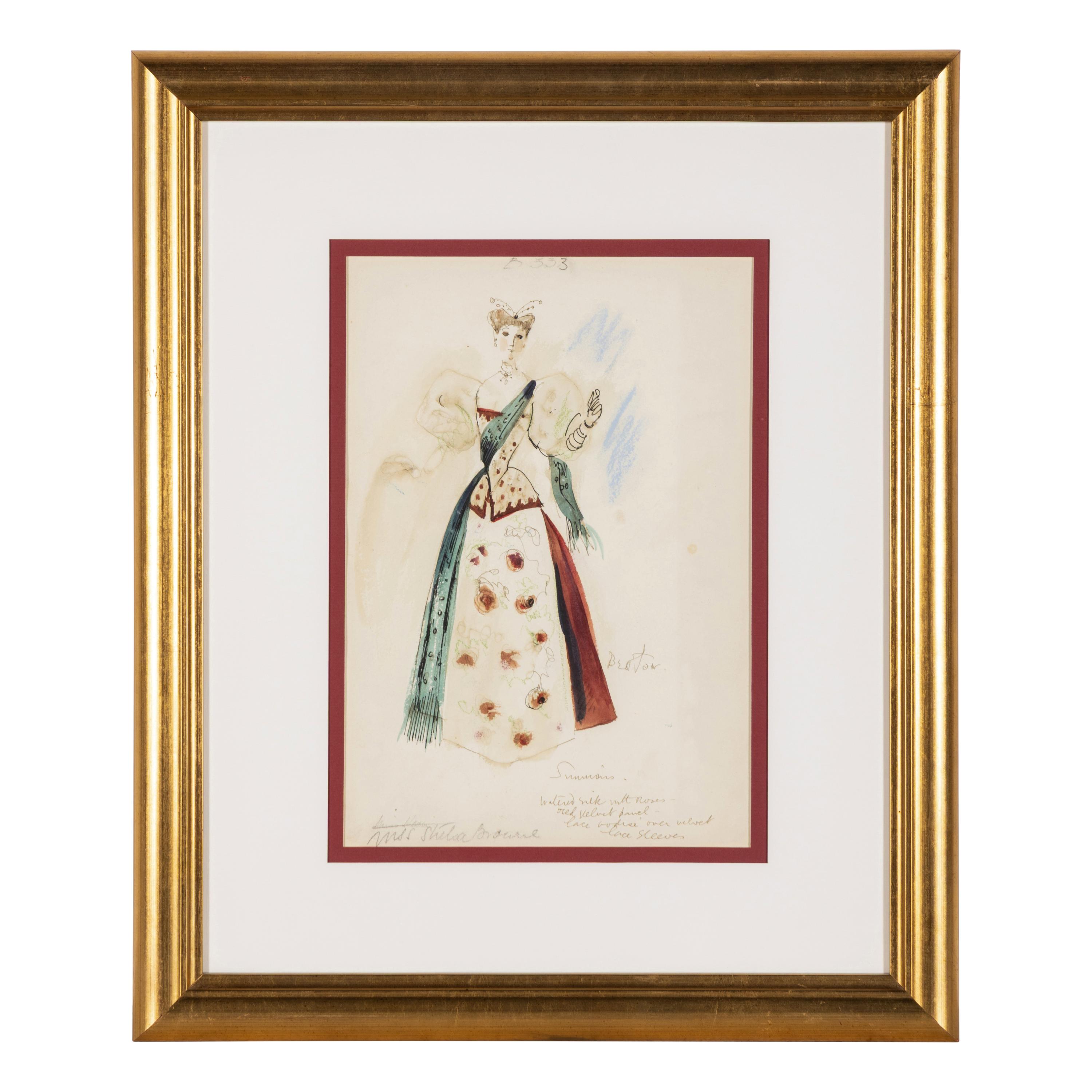 Cecil Beaton (British, 1904-1980) — Costume Sketch