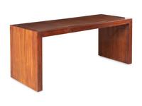A Contemporary Mahogany Leather-Top Desk