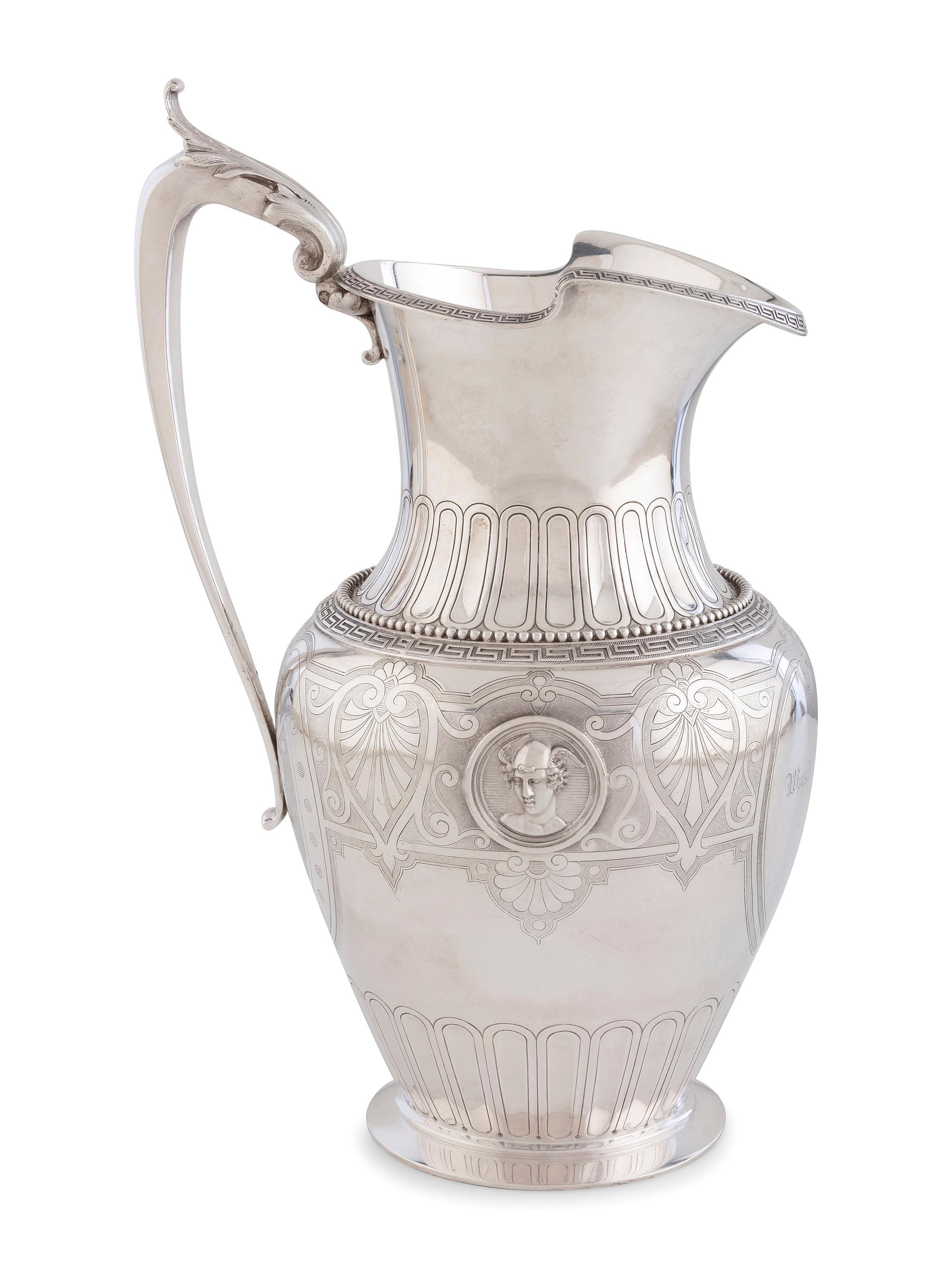 An American Silver Presentation Pitcher