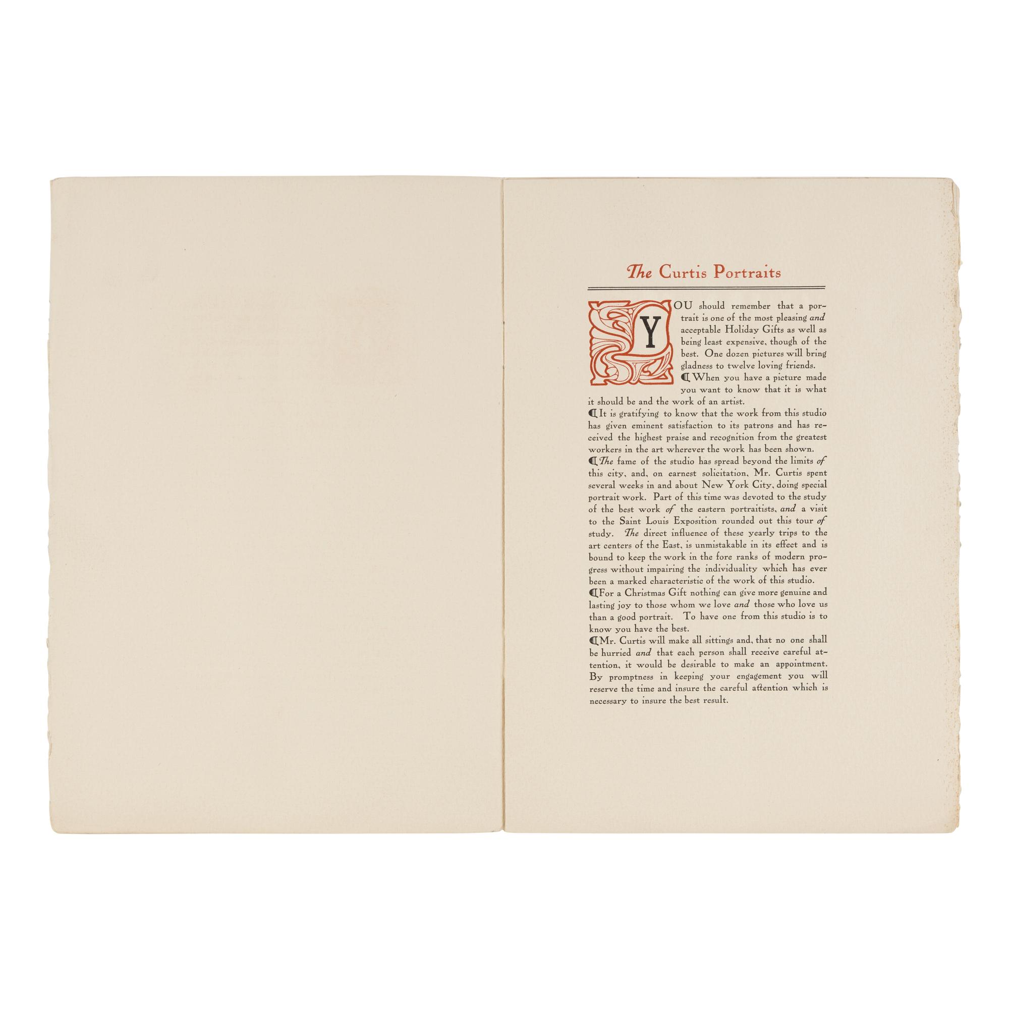 [Native-Americana] Curtis, Edward S. Edward S. Curtis studio Christmas brochure