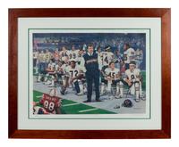 A Mike Ditka Signed Autograph Limited Edition Print Formerly Displayed at Mike Ditka’s Restaurant