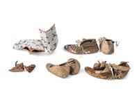 Collection of Plains Children's Moccasins