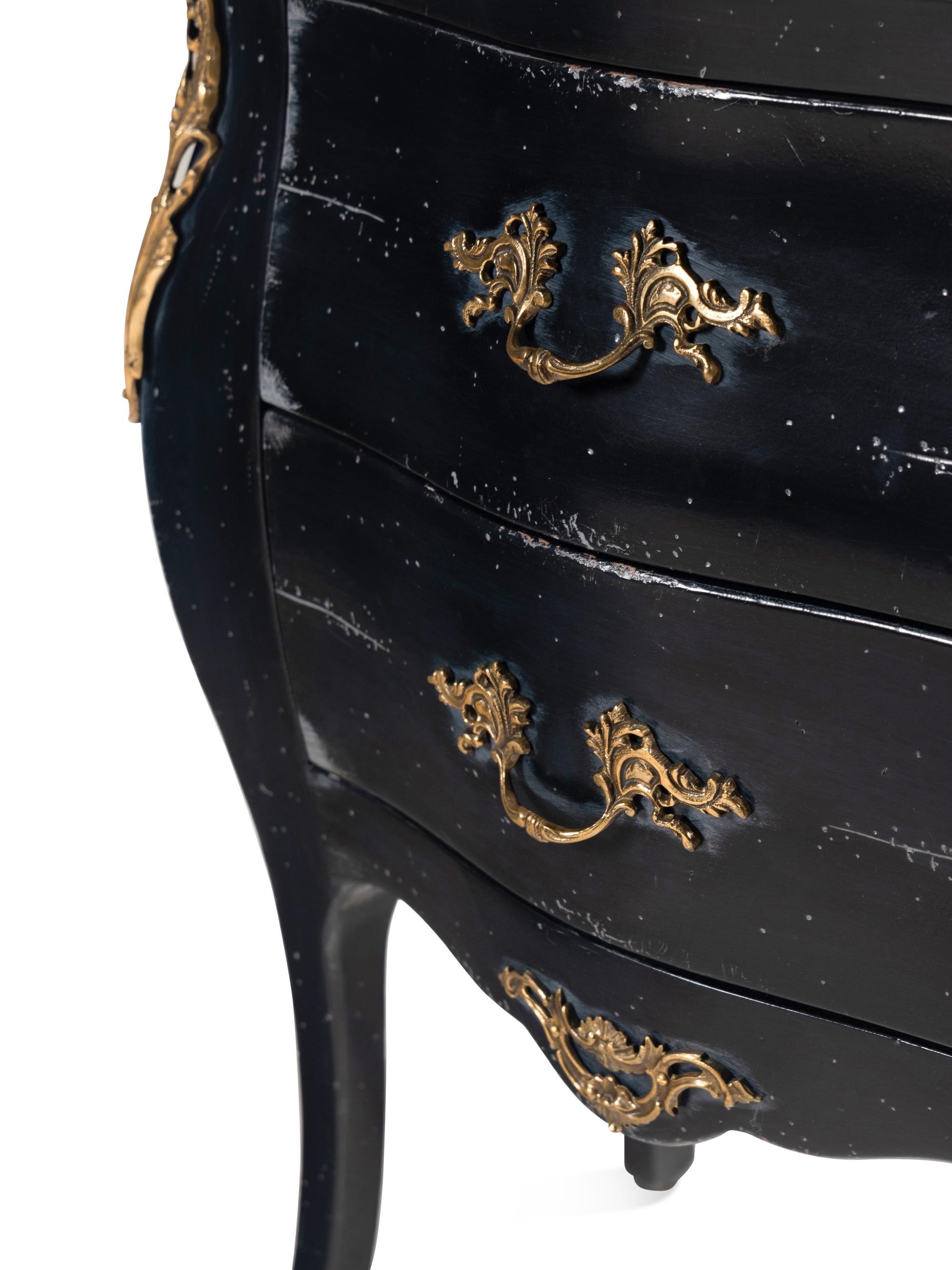 A Pair of Vangelista Mobili Gilt Metal Mounted Commodes