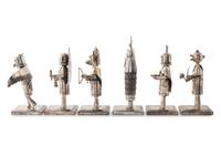Group of Sterling Silver Katsina Figures