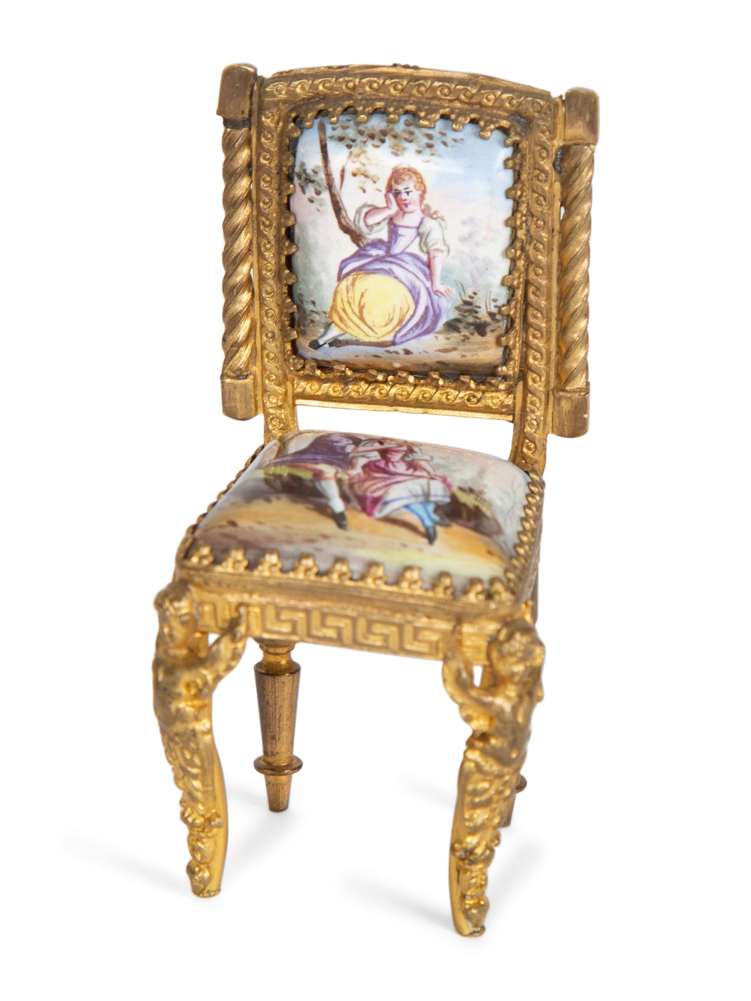 Three Continental Gilt and Enamel Articles