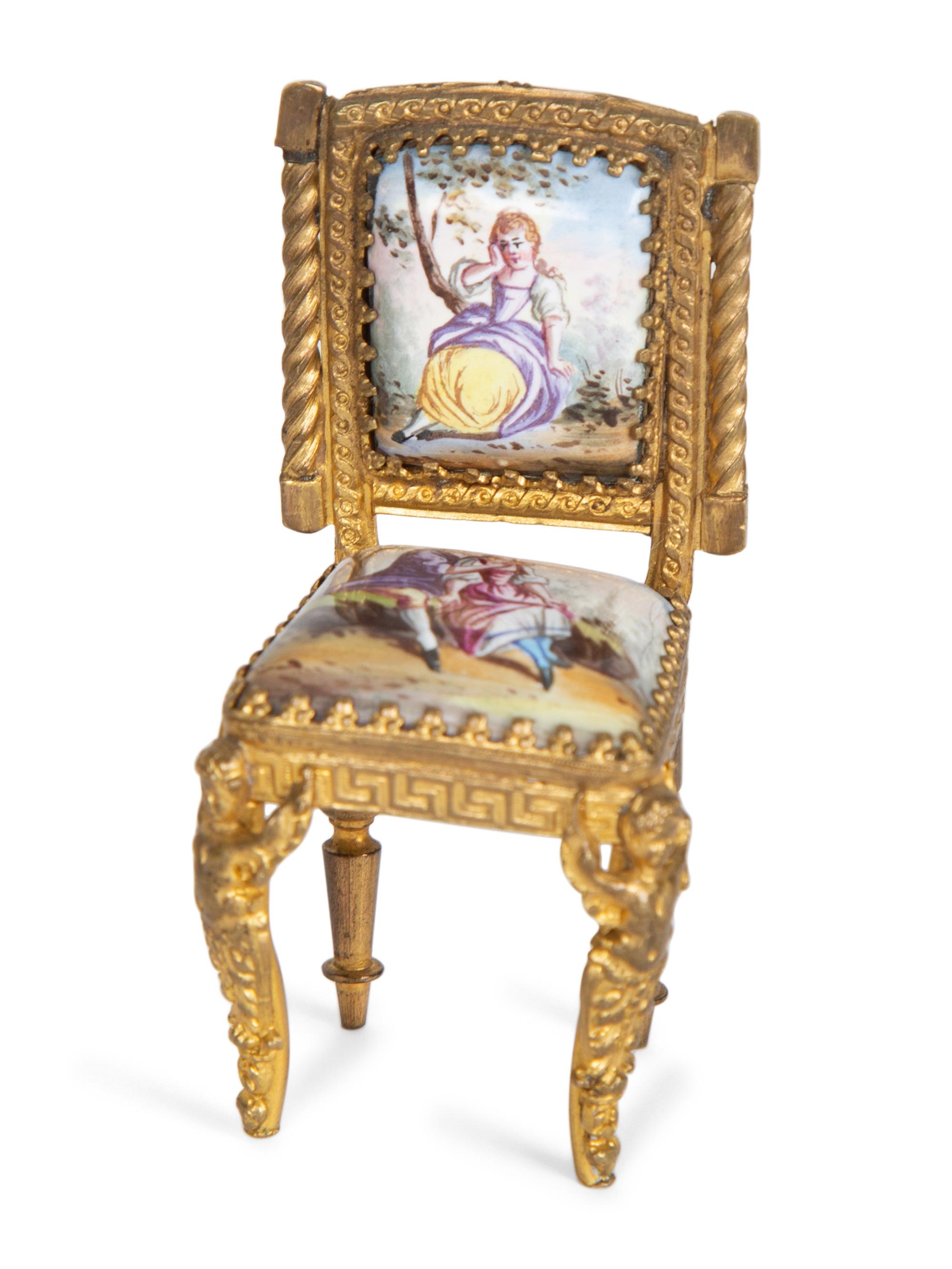 Three Continental Gilt and Enamel Articles