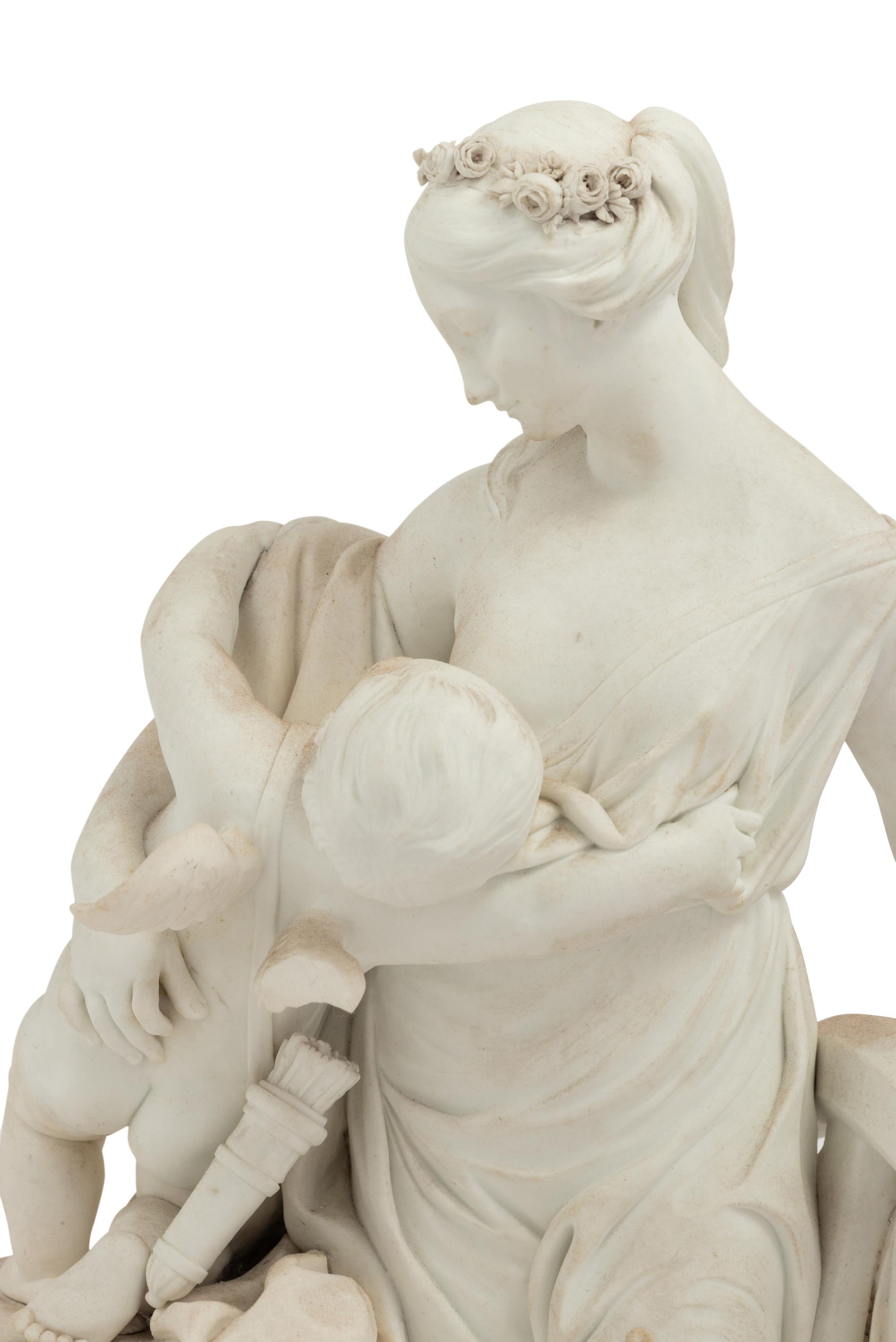 Two French Bisque Porcelain Figures