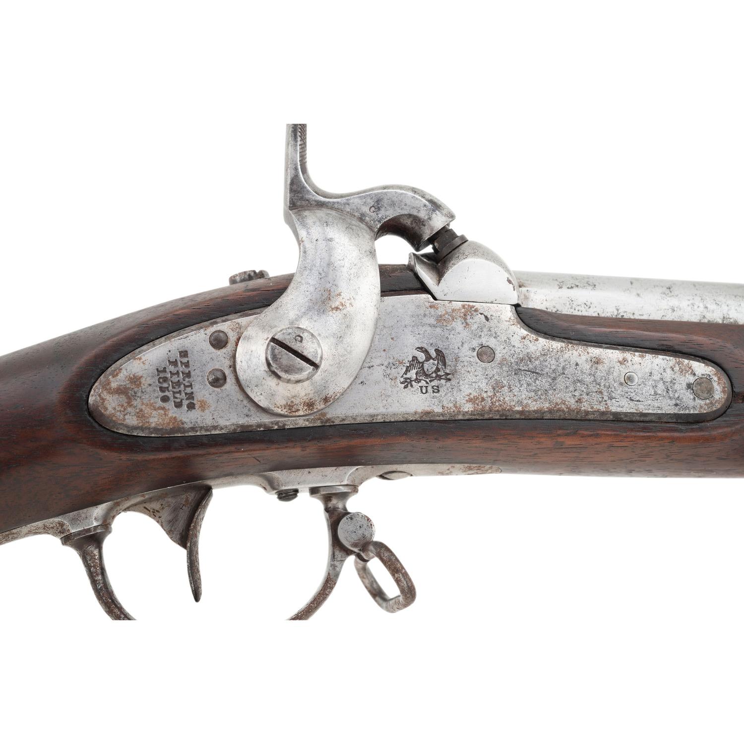 Confederate Cleaned & Repaired (C&R) Marked US Model 1842 Musket with "&" and "Z" Inspection Marks