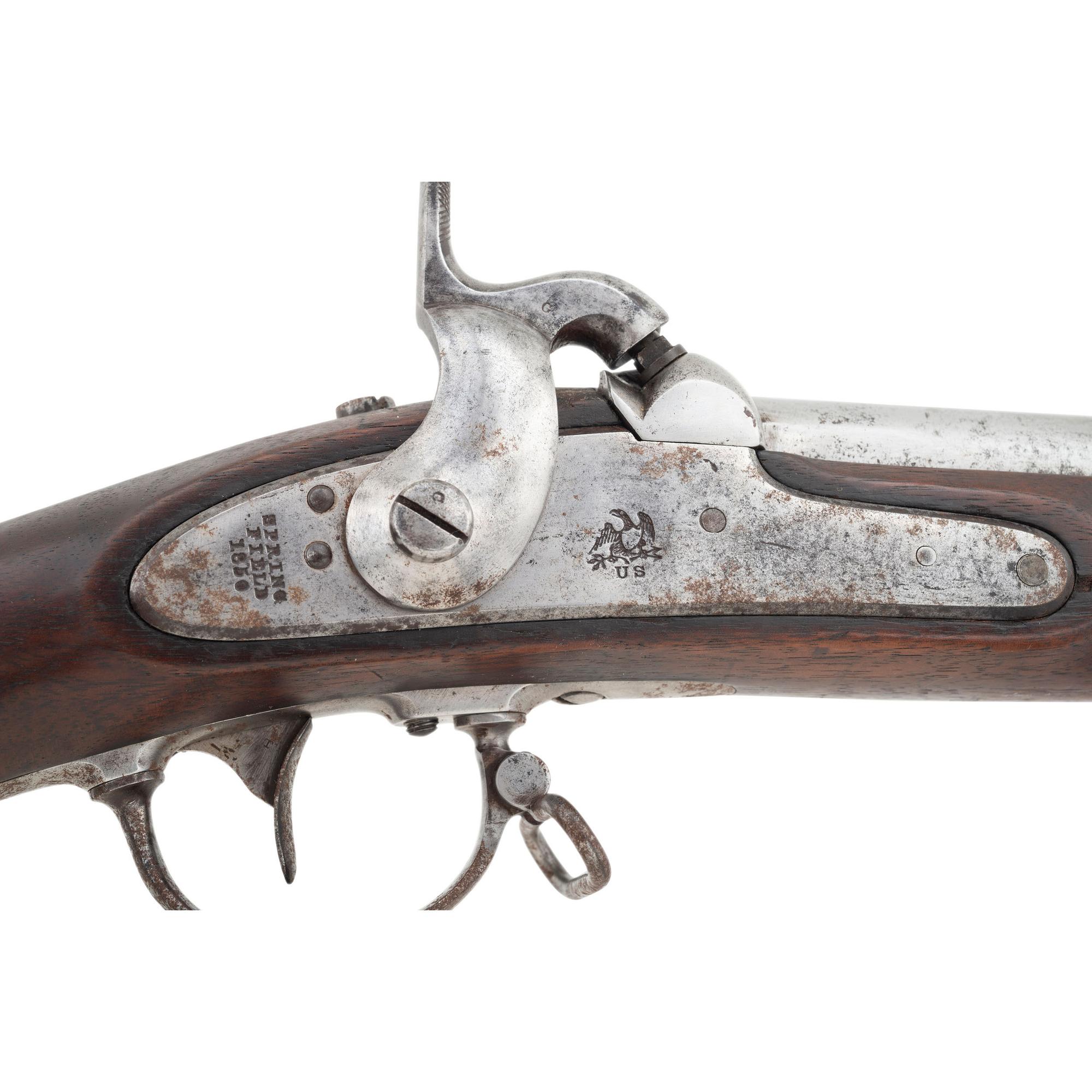 Confederate Cleaned & Repaired (C&R) Marked US Model 1842 Musket with "&" and "Z" Inspection Marks