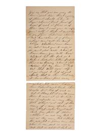 [CIVIL WAR]. A group of 5 letters from Private Ludovicus Bowles, Co. D, 24th Michigan Volunteers, WIA Chancellorsville, DOD.