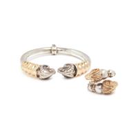 ZOLOTAS, STERLING SILVER AND YELLOW GOLD JEWELRY SUITE