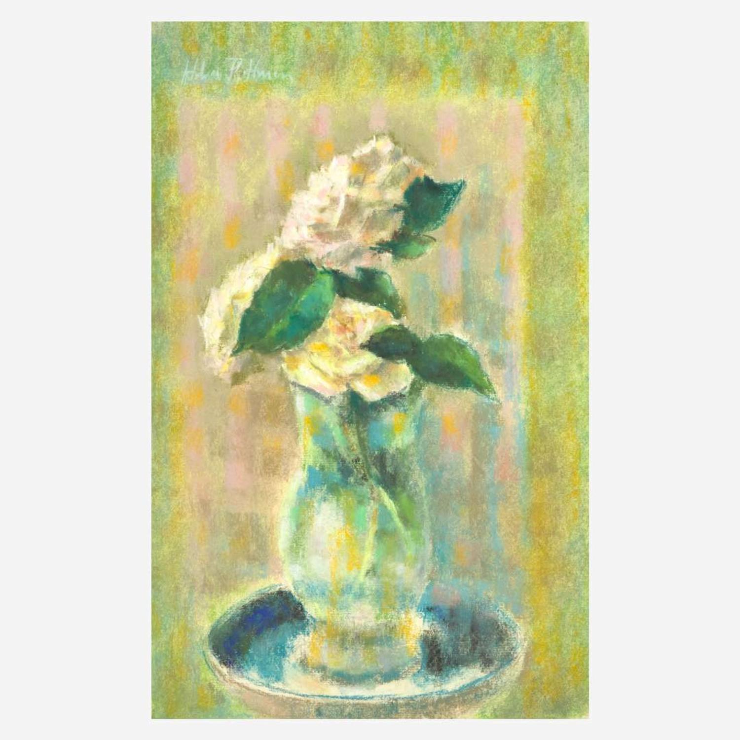 Hobson Pittman (American, 1900–1972) Still Life (Roses); together with a companion
