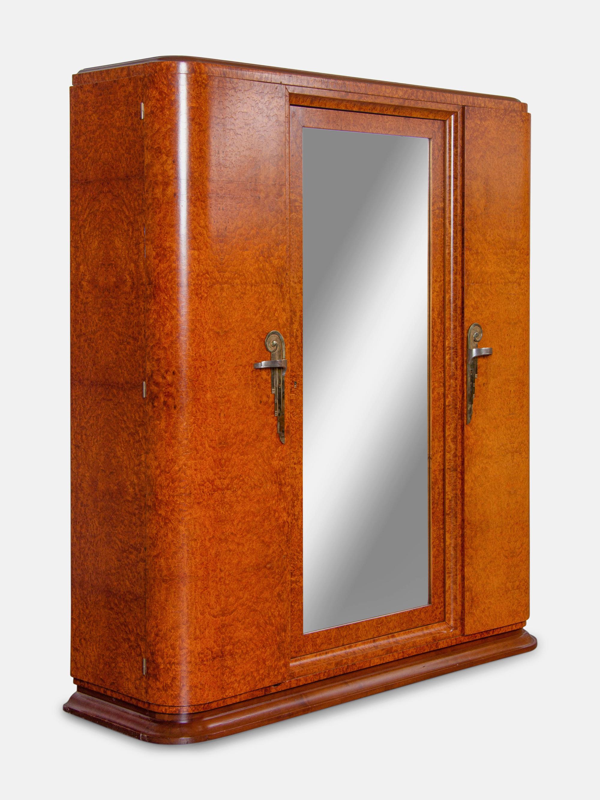 Art Deco Armoire, Likely French, circa 1920-30s