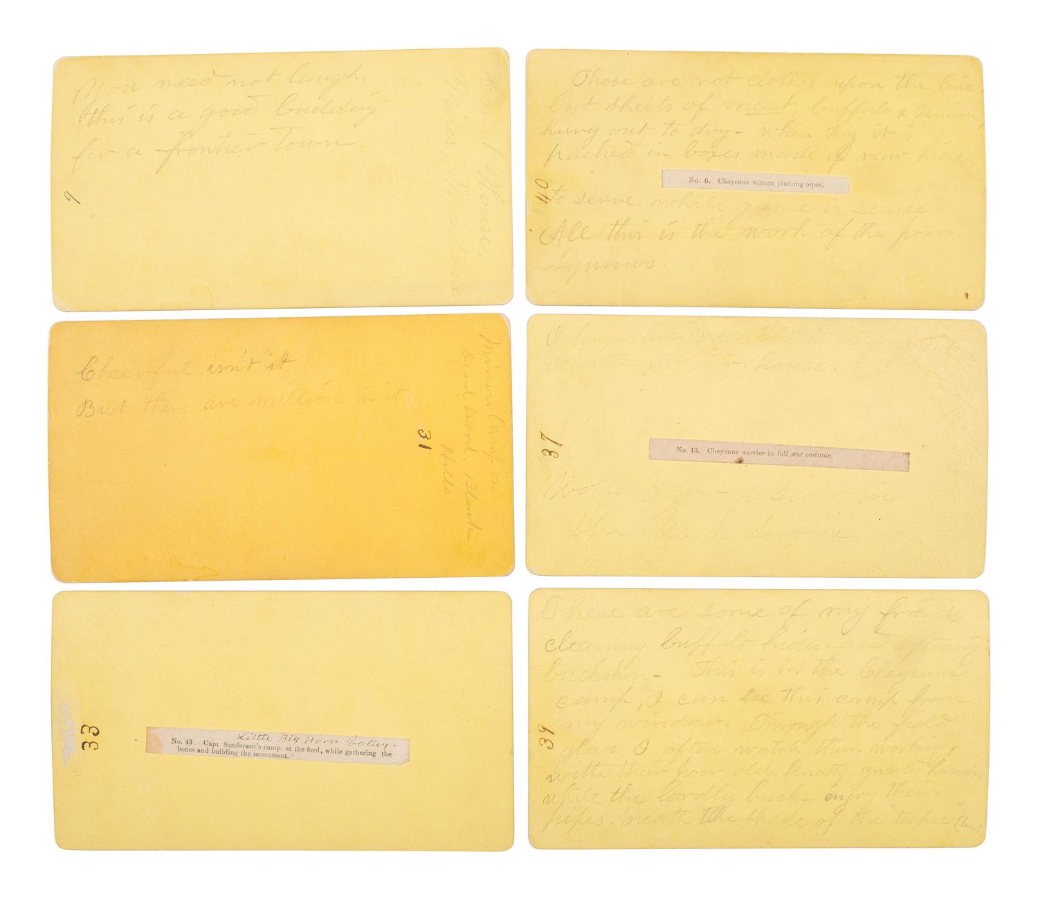 MORROW, Stanley J., photographer. Exceptional collection of rare stereoviews collected by 7th Cavalryman Philip J. Dieter.
