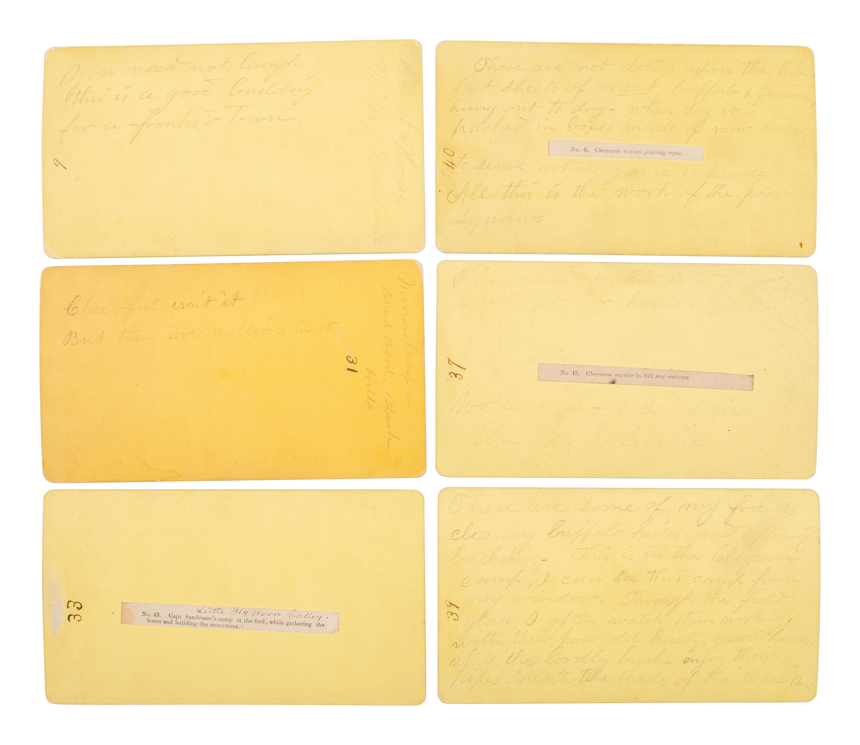MORROW, Stanley J., photographer. Exceptional collection of rare stereoviews collected by 7th Cavalryman Philip J. Dieter.