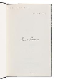 BELLOW, Saul (1915-2005). A group of 8 works by Bellow, MANY FIRST EDITIONS, MANY SIGNED, comprising: