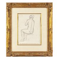 Aristide Maillol (French, 1861-1944) — Femme Nue Vue de Dos, c. 1930
