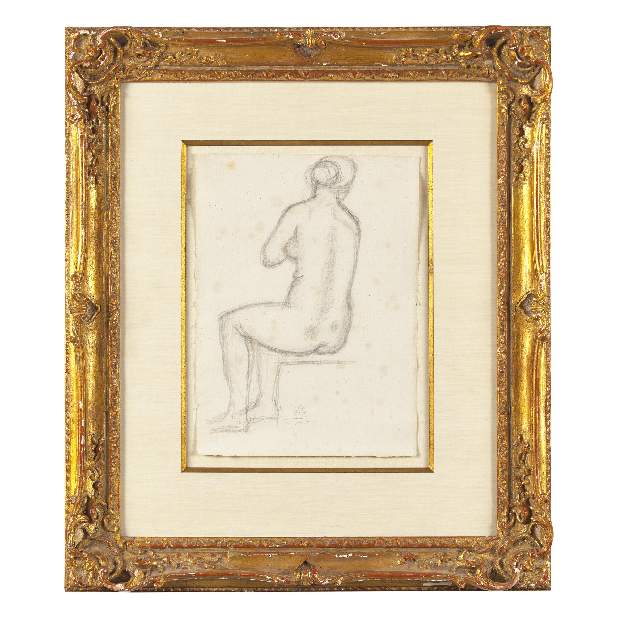 Aristide Maillol (French, 1861-1944) — Femme Nue Vue de Dos, c. 1930