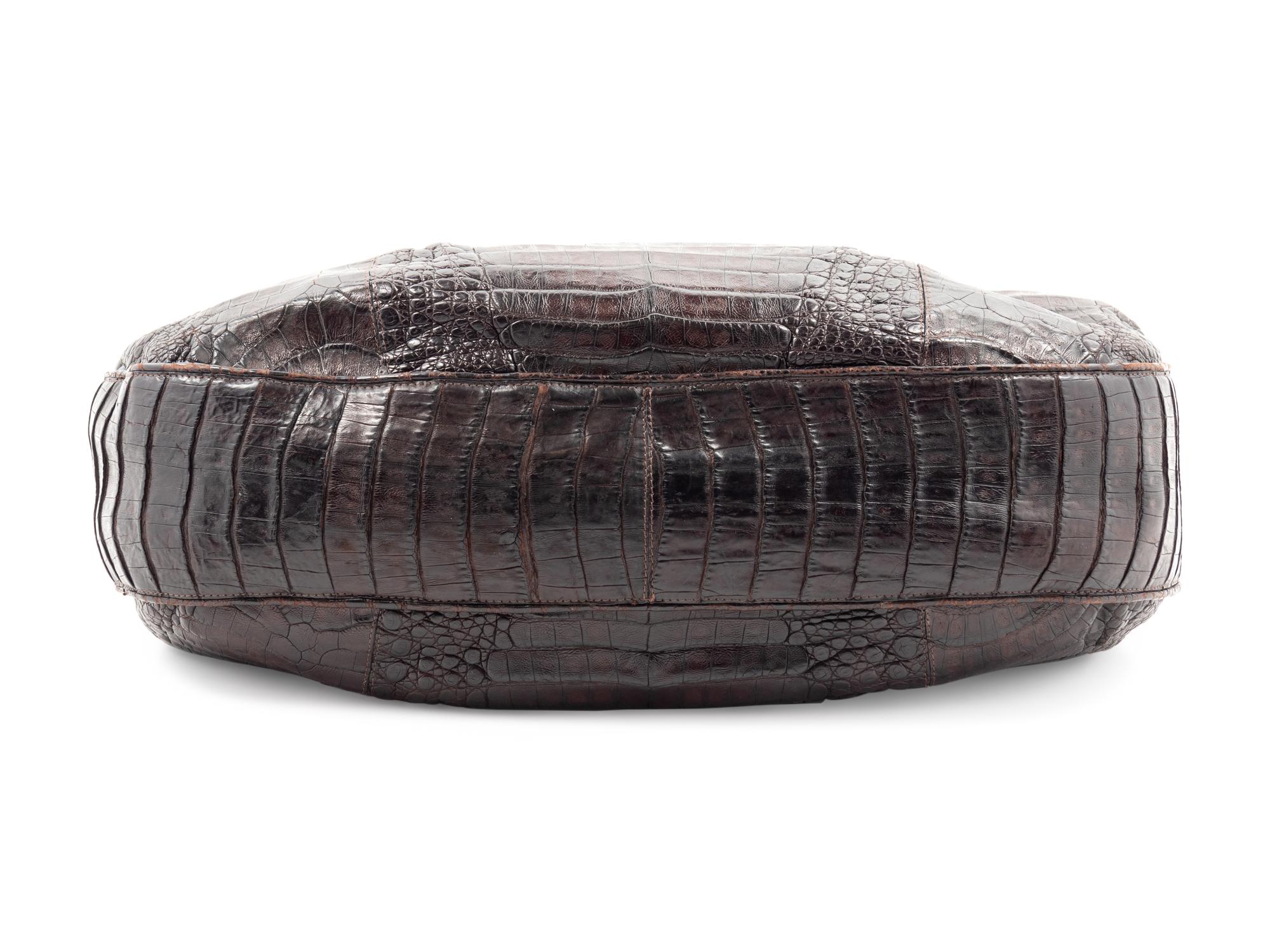 Nancy Gonzalez Crocodile Hobo Bag, 1990-2000s
