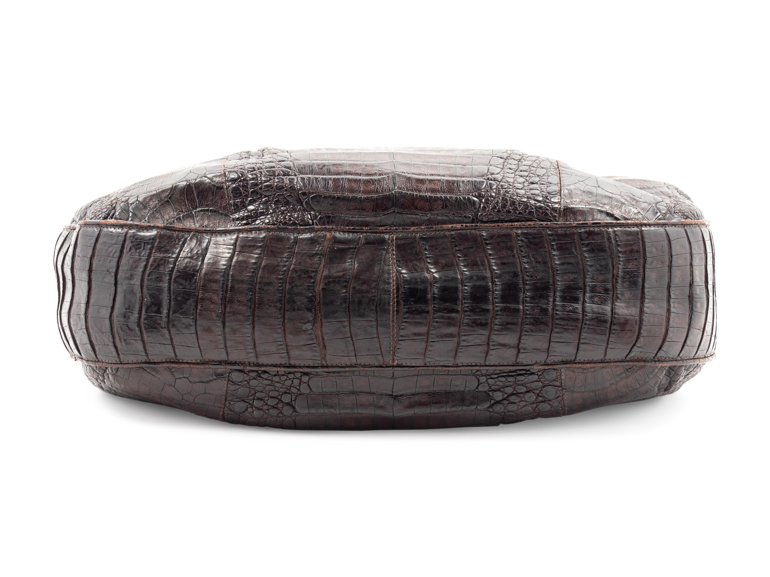 Nancy Gonzalez Crocodile Hobo Bag, 1990-2000s