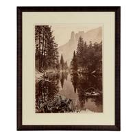 [Attributed to] Watkins, Carleton E. (1829-1916). Mirror View of Sentinel Rock . Ca 1872.