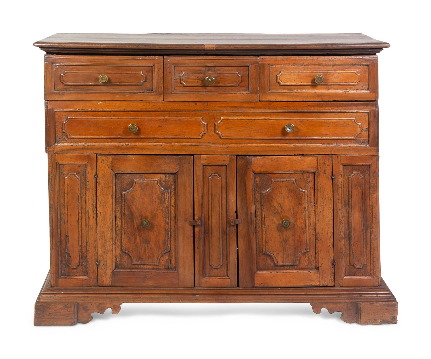 An Italian Walnut Serving Cabinet